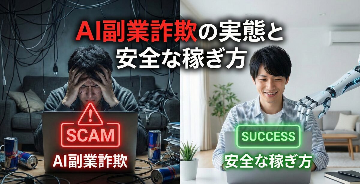 【注意】AIライティング副業詐欺の実態と安全な稼ぎ方を解説！