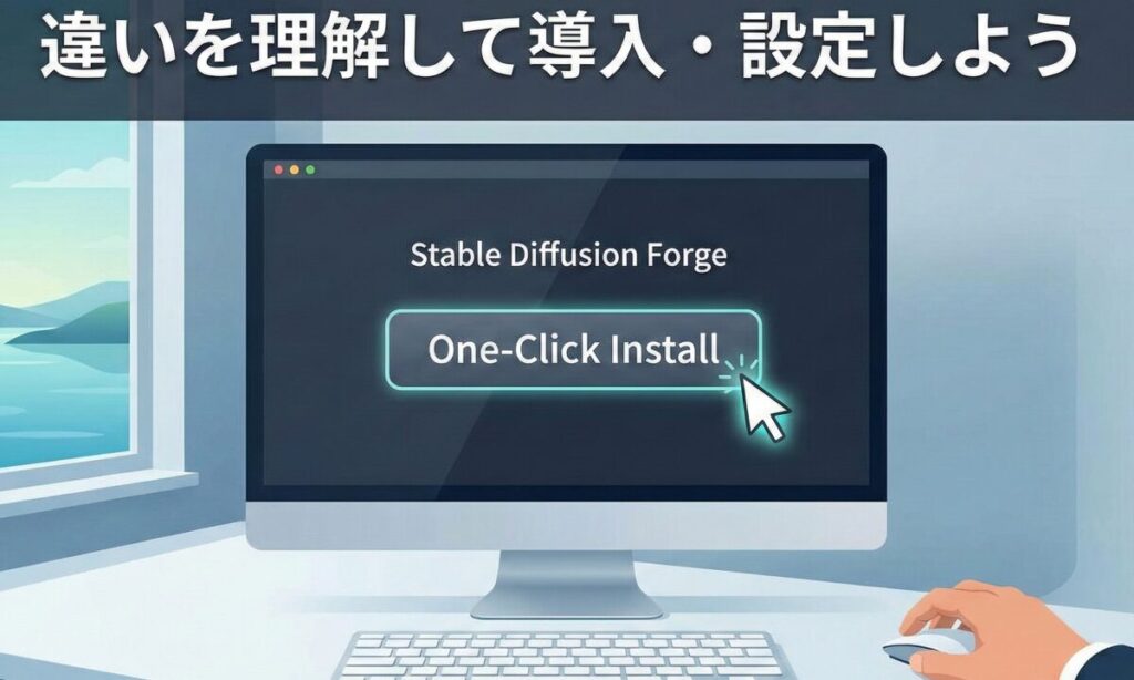 Stable Diffusion Forgeの違いを理解して導入・設定しよう