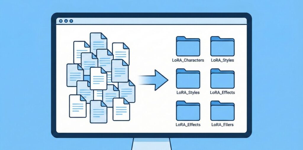 Stable Diffusion LoRAのフォルダ分けと整理テクニック