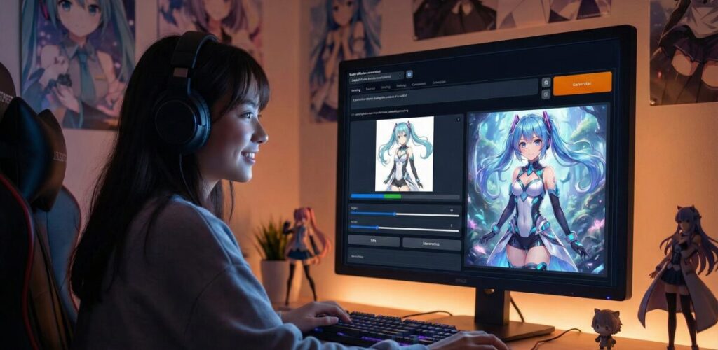 Stable Diffusionでアニメキャラ再現！呪文とLoRAで好きなキャラを描く方法