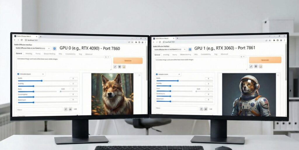 Stable Diffusionでグラボ2枚を使い分ける設定方法