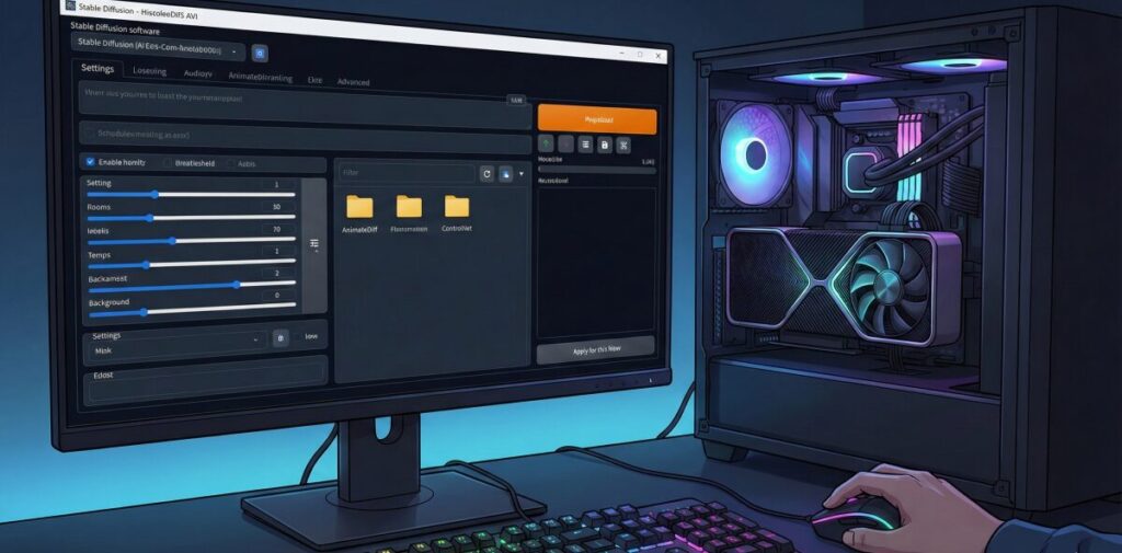 Stable Diffusionで画像から動画を作る仕組みと準備