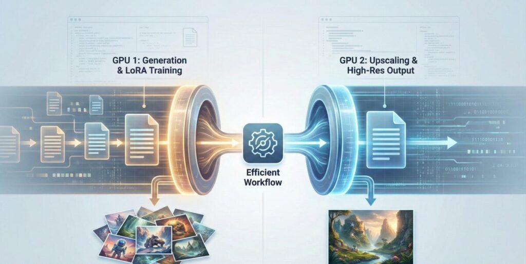 まとめ：Stable Diffusionはグラボ2枚で効率化できる