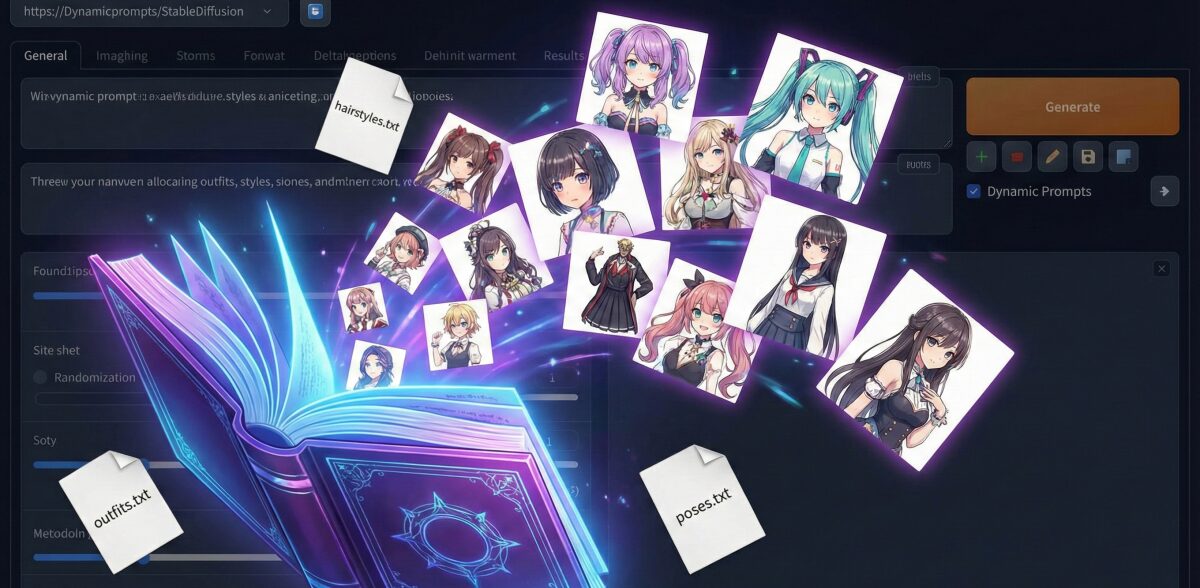 プロンプト入力が劇的に楽になる！Stable Diffusionワイルドカード配布場所と導入設定を徹底解説