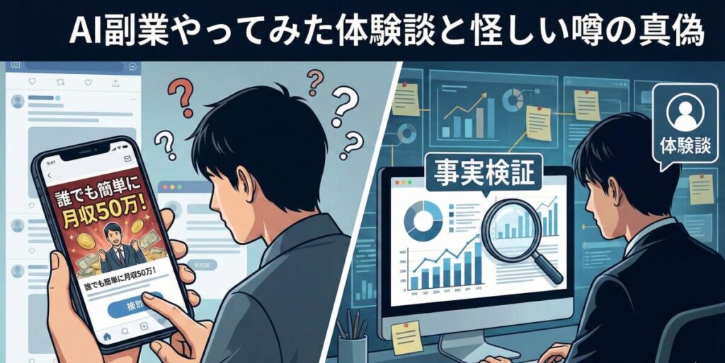 AI副業やってみた体験談と怪しい噂の真偽