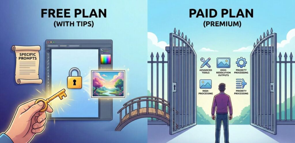 Gemini画像生成を無料で使いこなすコツと有料版の違い