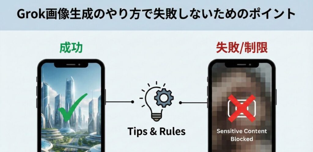 Grok画像生成のやり方で失敗しないためのポイント