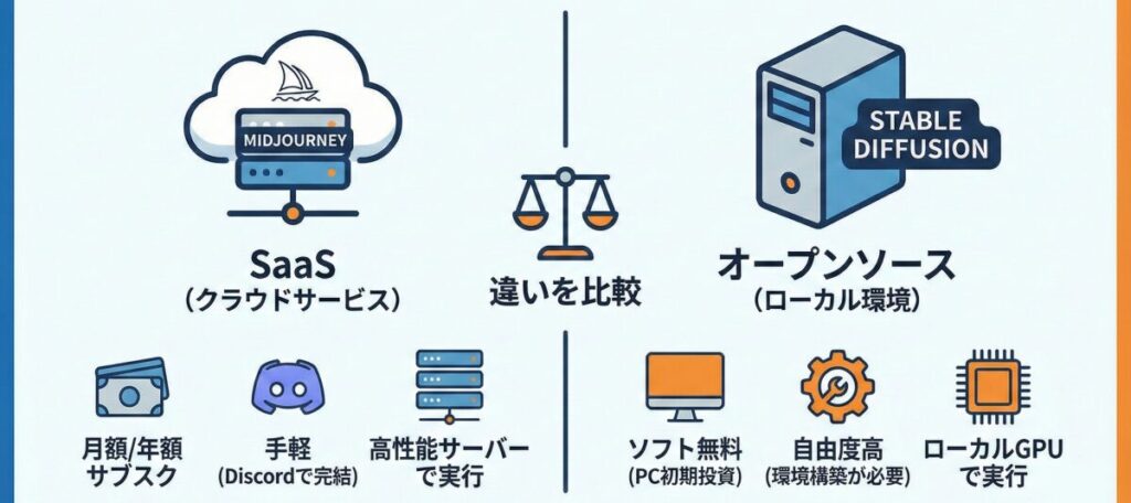 MidjourneyとStable Diffusionの違いを徹底比較