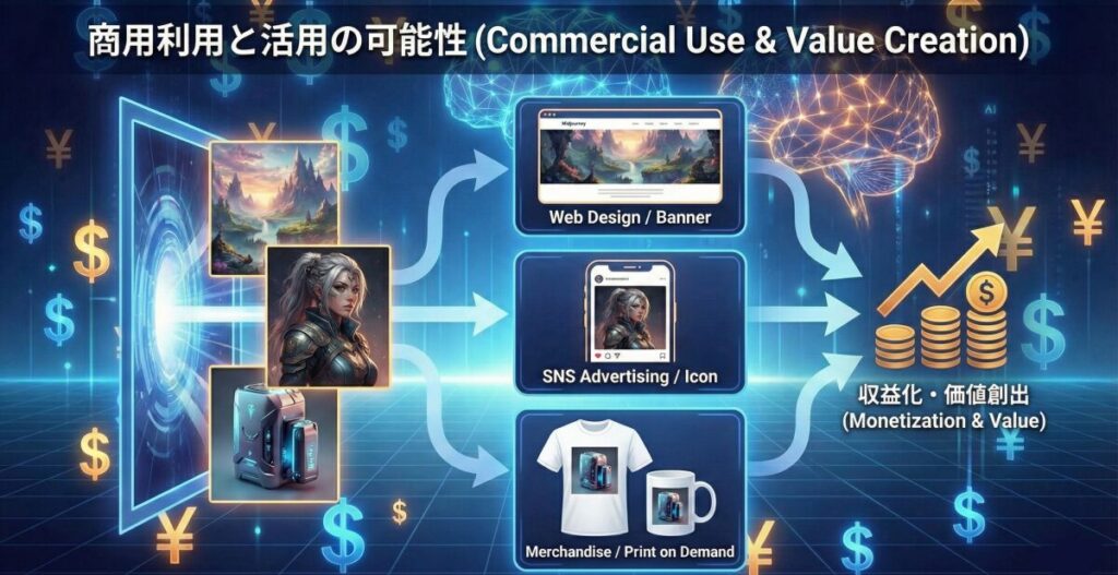 Midjourneyの値段に見合う商用利用と活用法
