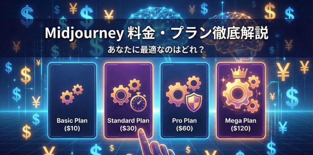 Midjourneyの値段はいくら？料金プランや選び方を徹底解説