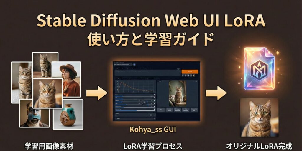 Stable Diffusion Web UI LoRA 使い方と学習ガイド