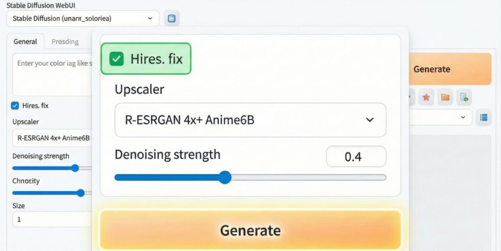 Stable Diffusion アップ スケーラー 使い方と設定手順