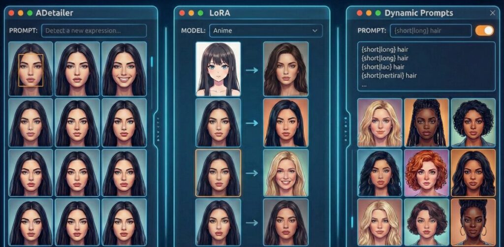 Stable Diffusionで「同じ顔ばかり」を脱却・制御する応用テクニック