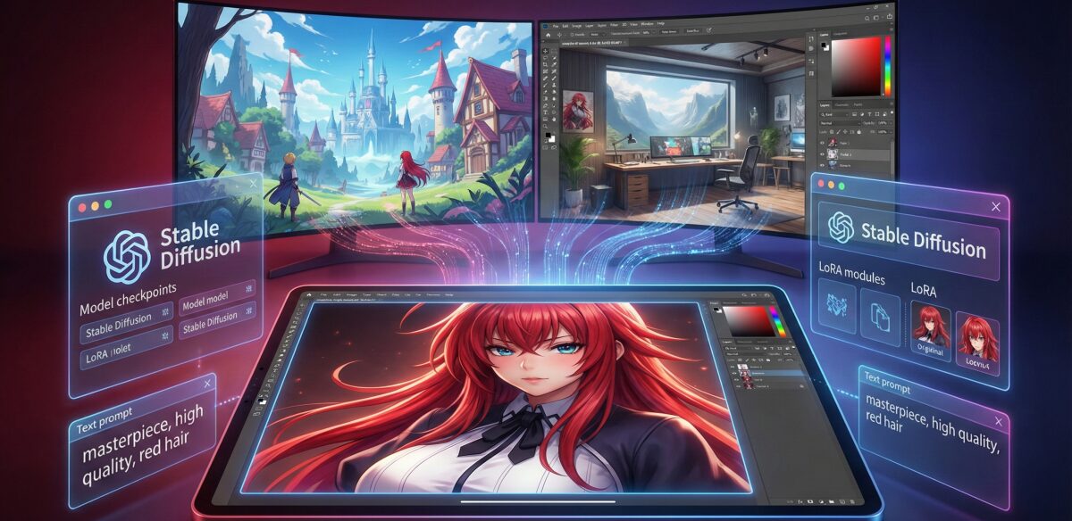 Stable Diffusionでイラスト作成！リアスのようなキャラを再現する極意