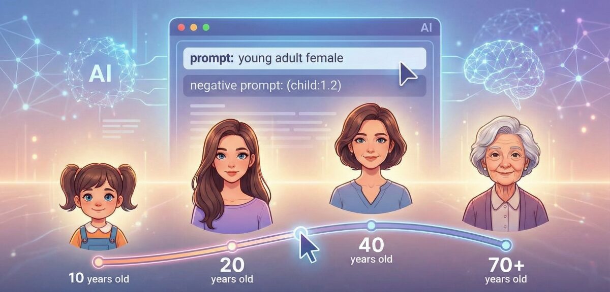 Stable Diffusionで年齢指定をする完全ガイド！プロンプトのコツから失敗しない方法まで