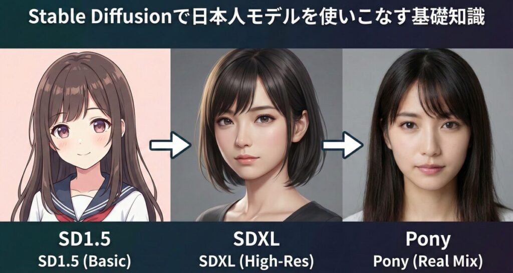 Stable Diffusionで日本人モデルを使いこなす基礎知識