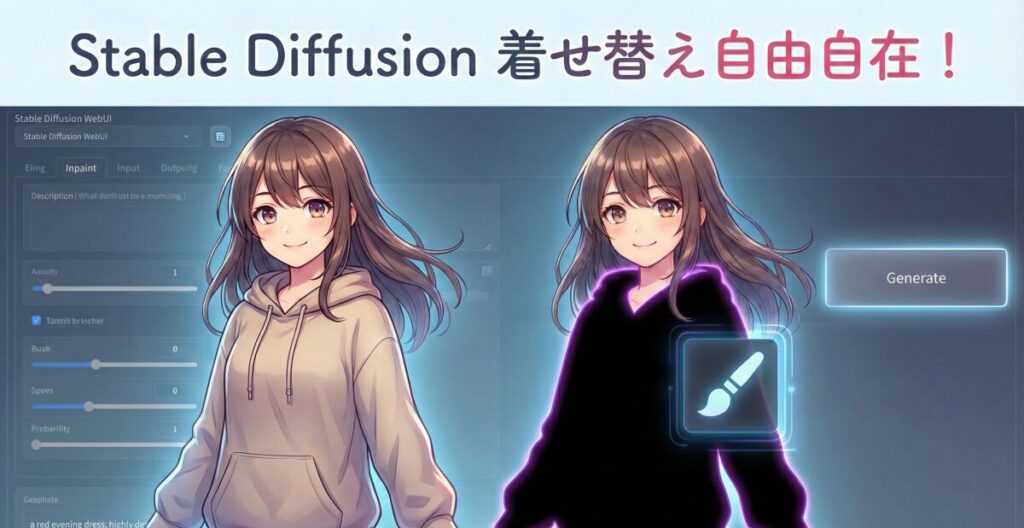 Stable Diffusionで服装だけ変える基本のアプローチ