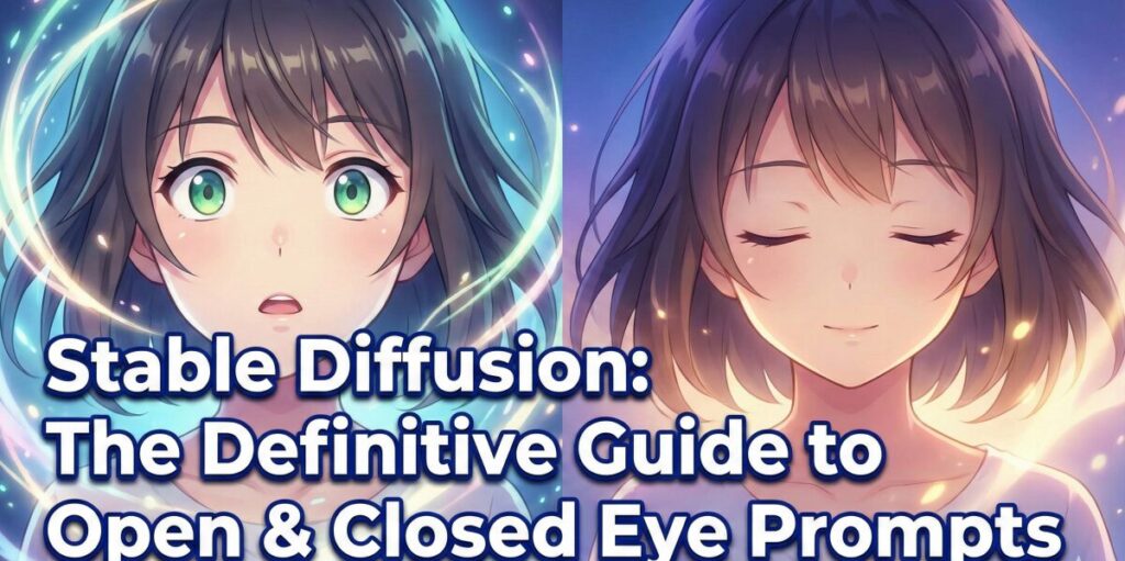 Stable Diffusionで目を見開く・目を閉じるを自在に！プロンプトと調整法