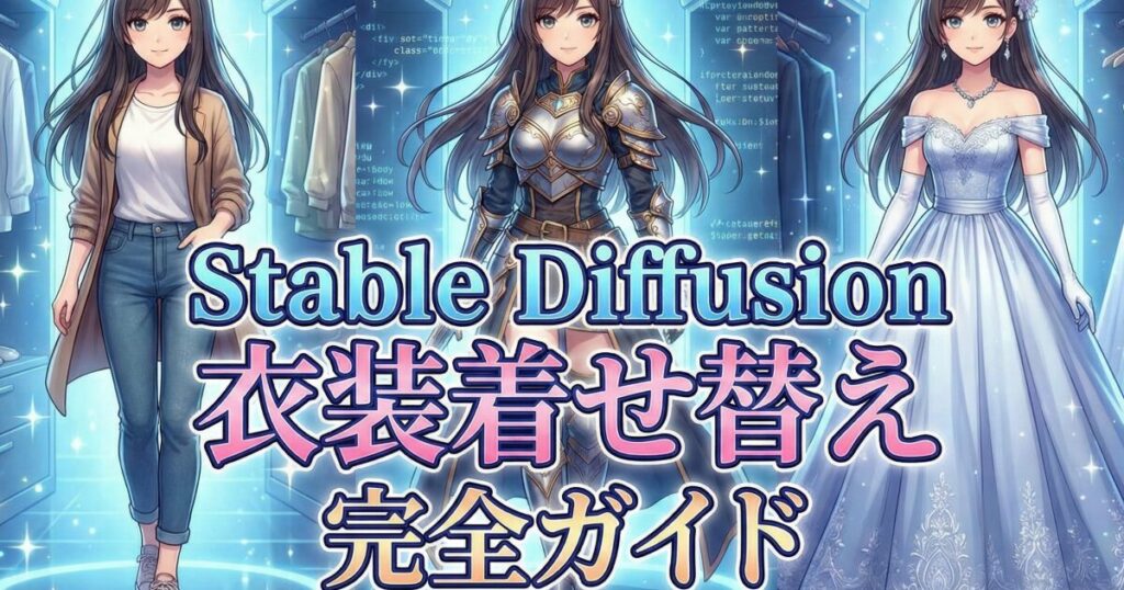 Stable Diffusionで衣装を自由自在に変える！着せ替えテクニック完全ガイド
