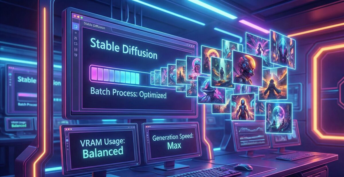 Stable Diffusionのバッチサイズを最適化して画像生成を効率化しよう