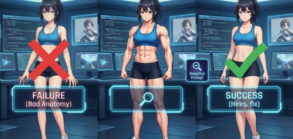 Stable Diffusionの体型生成で失敗しないためのコツ
