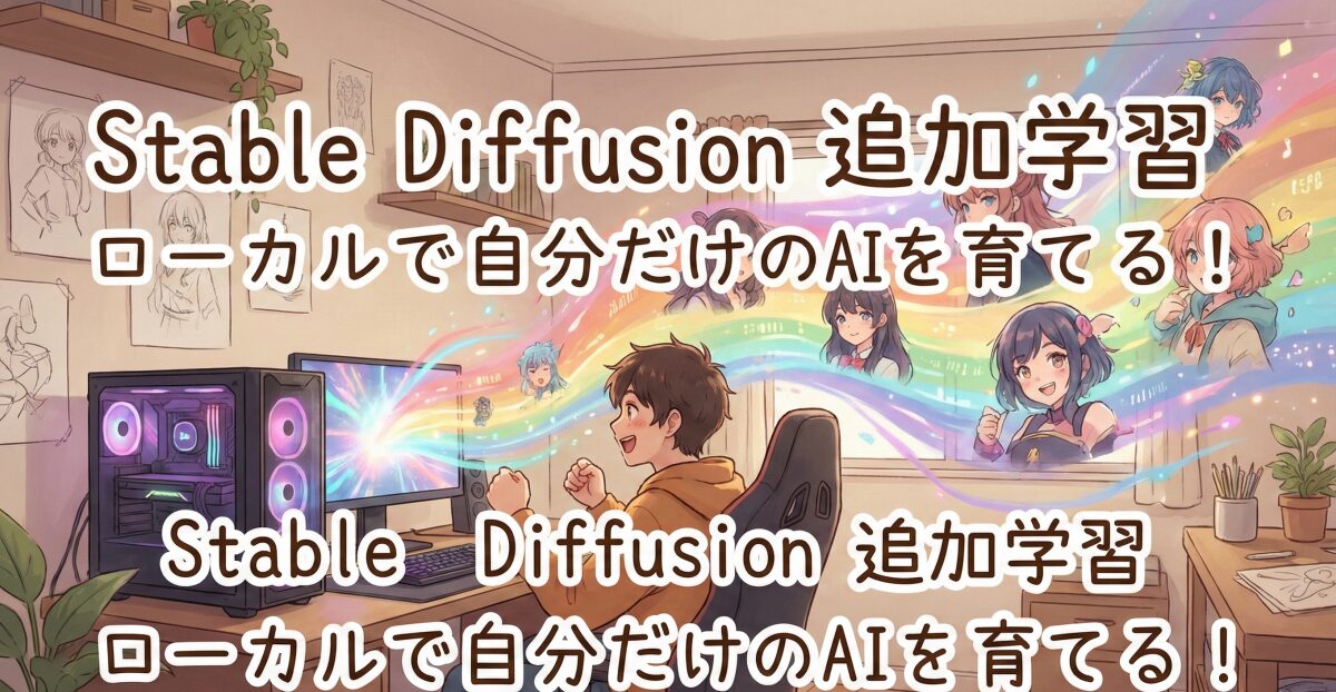 Stable Diffusionの追加学習をローカルで！自分好みの画像を生成する方法
