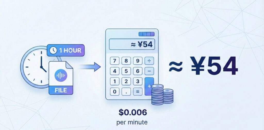 Whisper API 料金の仕組みとコストの目安