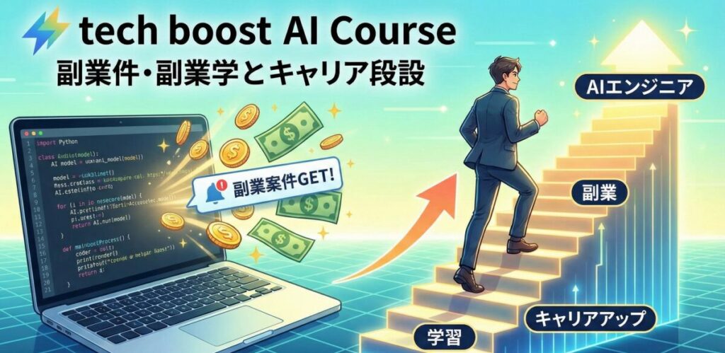 tech boost AIコースで目指す副業とキャリア構築