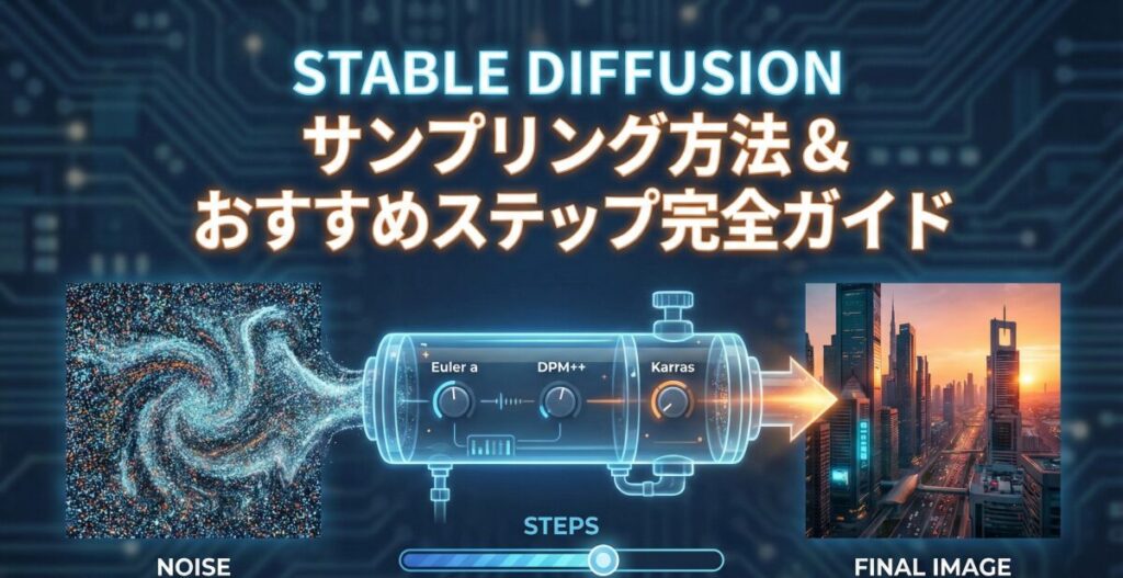 【保存版】Stable Diffusionのサンプリング方法とおすすめステップ！リアルやアニメに最適な設定を解説