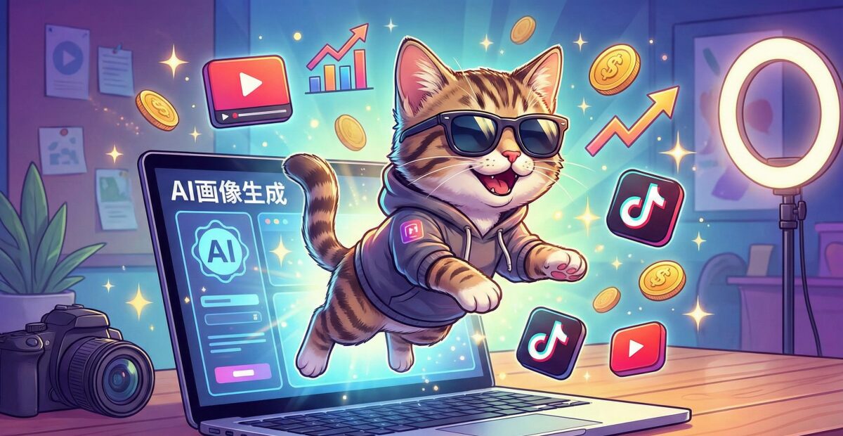 【決定版】AI画像生成で猫を作る！動画作成から収益化まで徹底解説