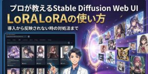 プロが教えるStable Diffusion Web UI LoRA使い方｜導入から反映されない時の対処法