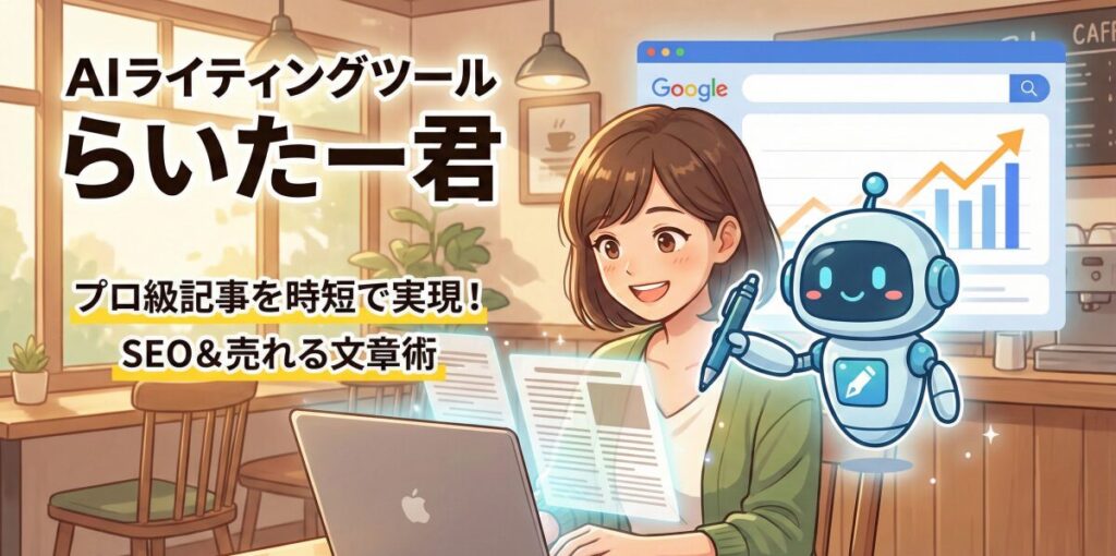 初心者でもプロ並みに？AIライティングツール「らいたー君」徹底解説！