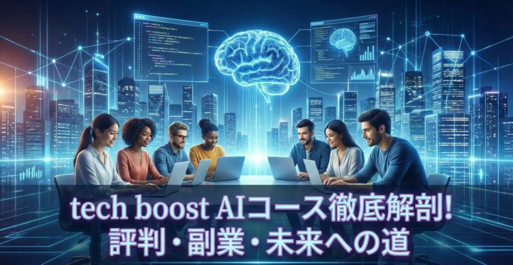 初心者必見！tech boost AIコースの評判や「最悪」の噂、副業への道を徹底解剖