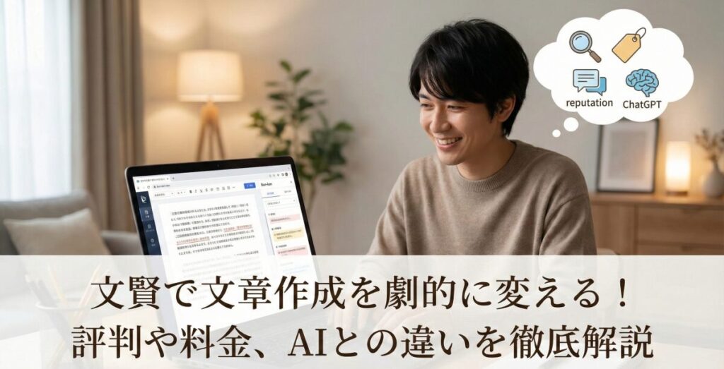 文賢で文章作成を劇的に変える！評判や料金、AIとの違いを徹底解説