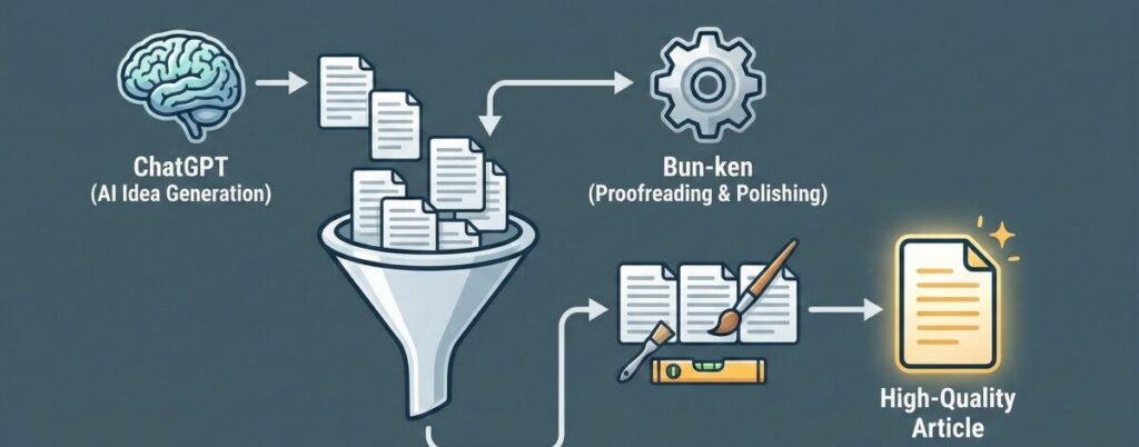 文賢の賢い使い方と話題のAI（ChatGPT）との使い分け
