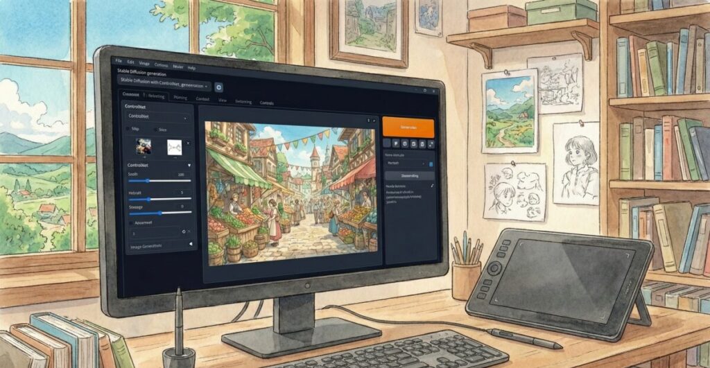 本格的なクオリティを目指すジブリ風画像生成のやり方