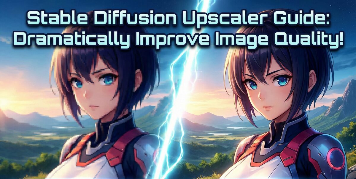画質が劇的に変わる！Stable Diffusionアップスケーラーおすすめと設定の黄金比