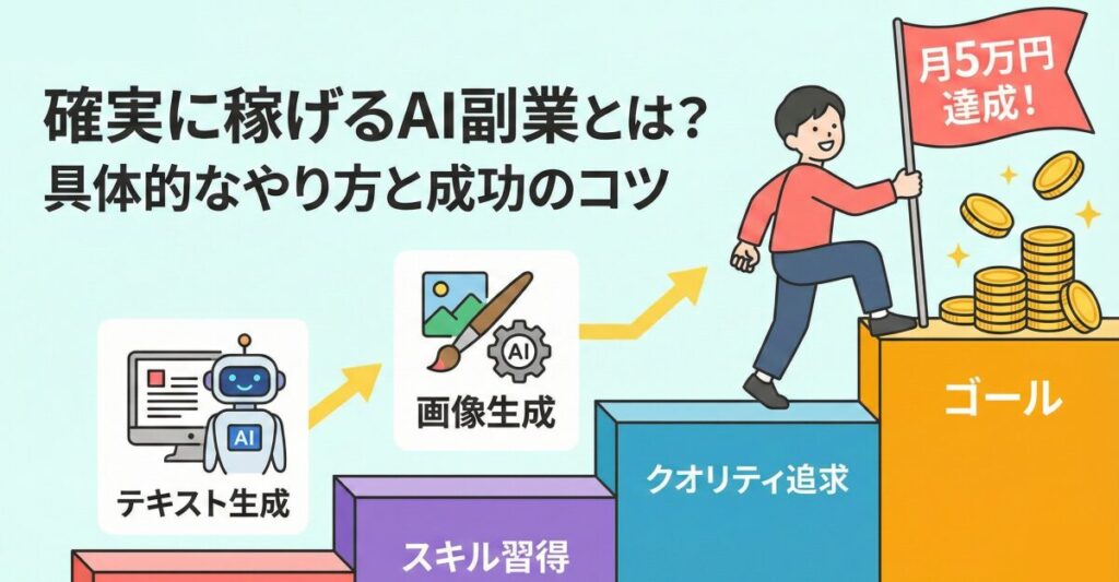 確実に稼げるAI副業とは？具体的なやり方と成功のコツ
