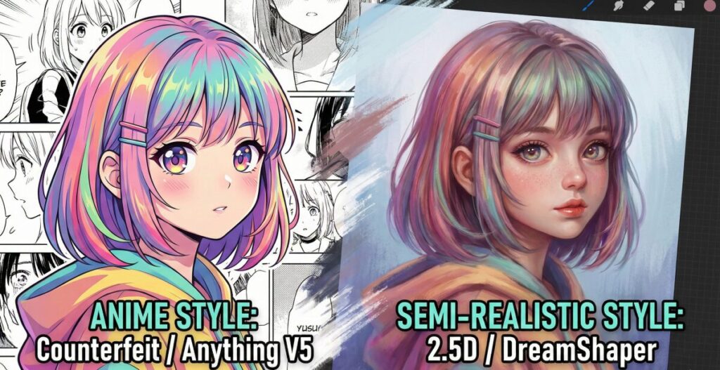 表現の幅が広がるStable Diffusionモデル一覧！リアル以外の世界