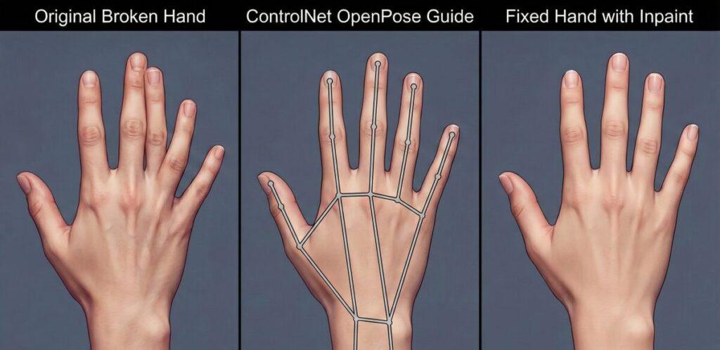 難関！Stable Diffusion inpaint 手の修正と上級テクニック